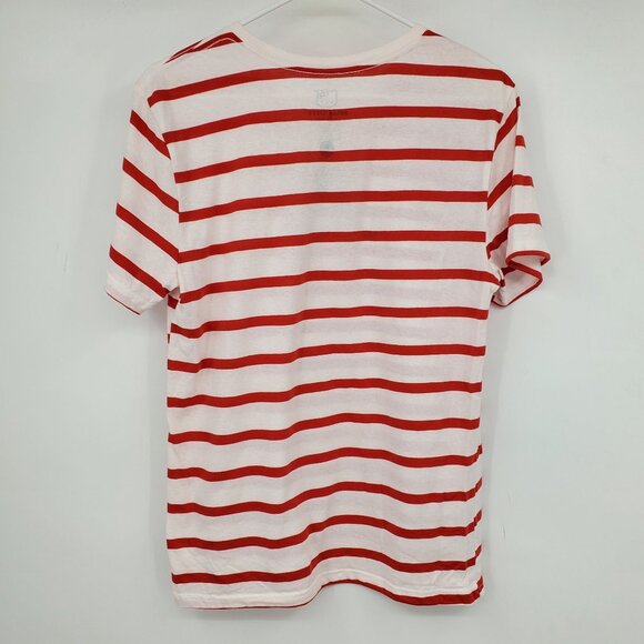 Hello Kitty Red and White Striped Short Sleeved Women's Shirt Size Small - Picture 3 of 8